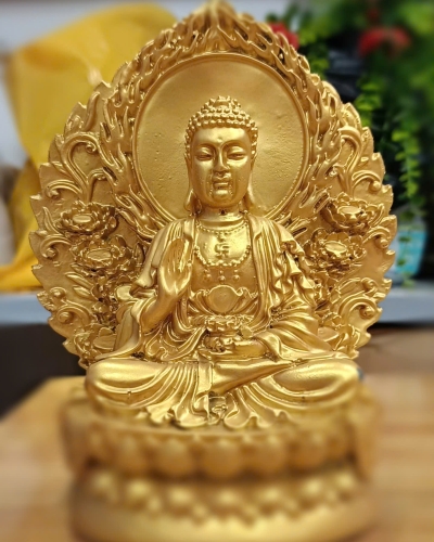 Tượng Phật Dược Sư Mạ Vàng 