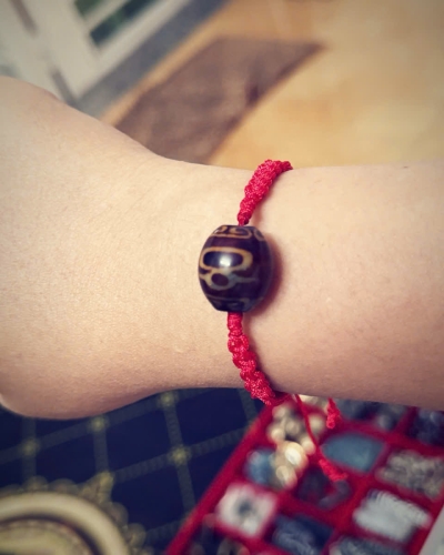 Vòng Tay Kết Cát Tường Dzi Tây Tạng 