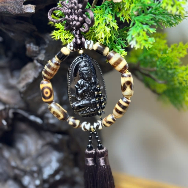 Khánh treo đá DZI - Tượng Phật