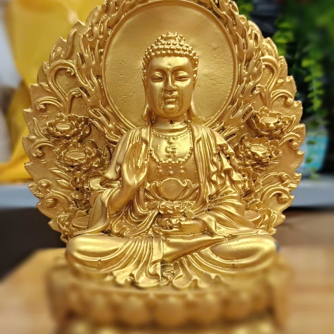 Tượng Phật Dược Sư Mạ Vàng
